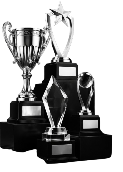 Custom trophy project display by Trophy Xpert